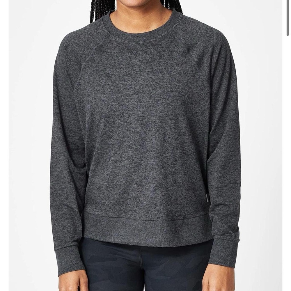 Vuori Women's Dark Gray Crew Neck Sweater
